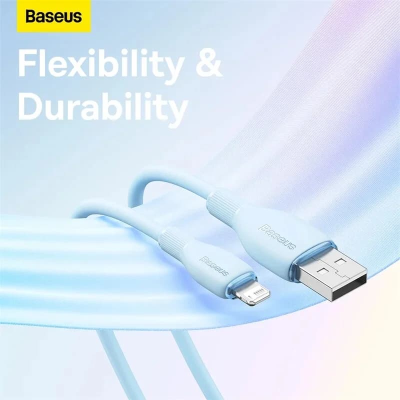Cablu USB TPE pentru încărcare rapidă 2.4A, iPhone și iPad