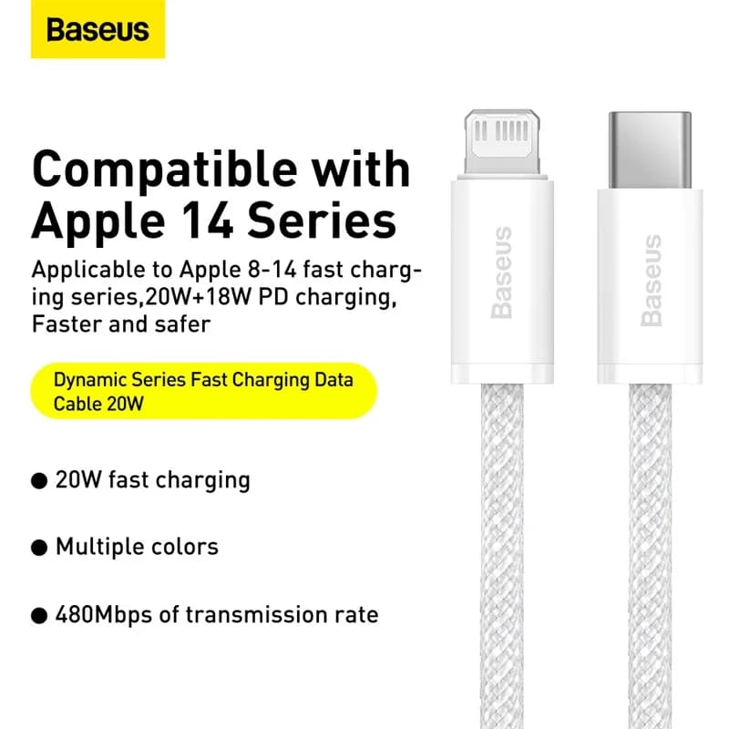 Cablu USB-C la Lightning, încărcare rapidă PD 20W