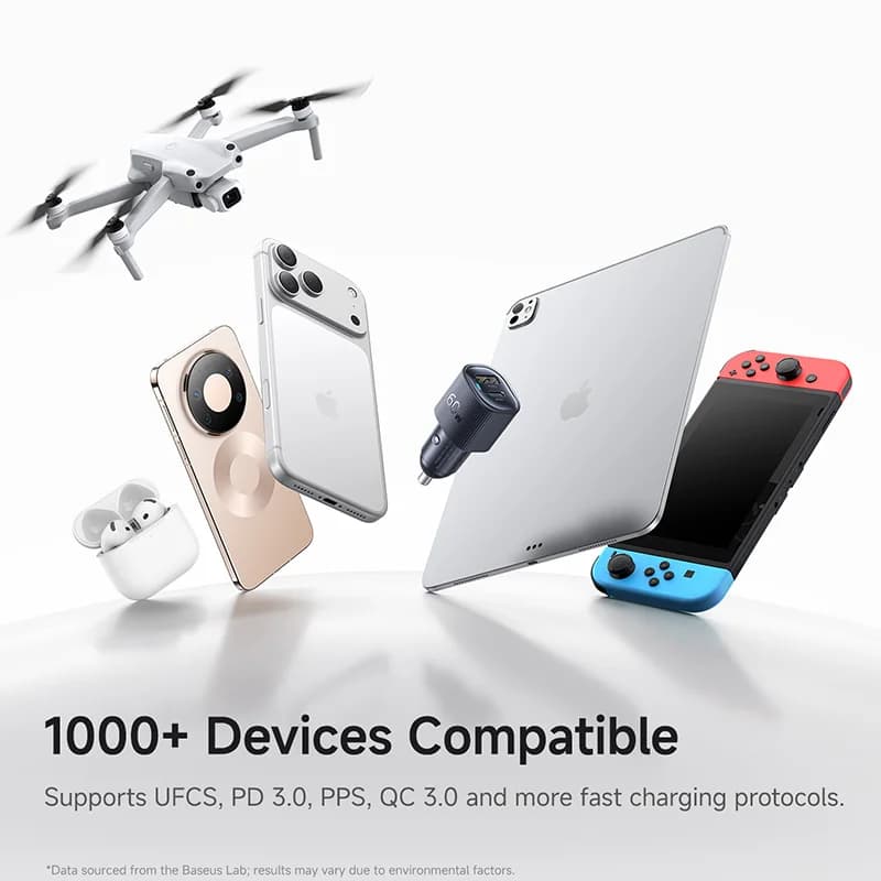 Încărcător auto USB-C dual port PD3.0 30W
